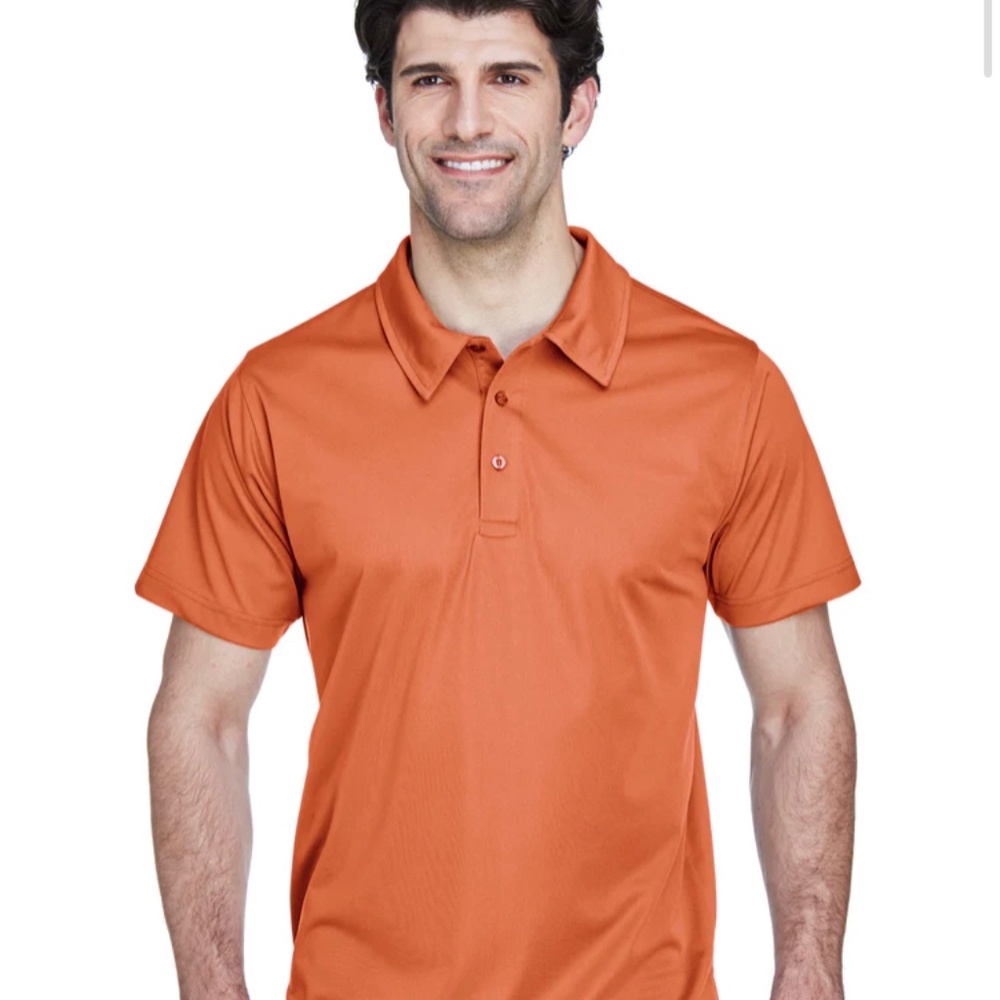 Team 365 Mens Command Performance Moisture Wicking Short Sleeve Polo Shirt - Bur